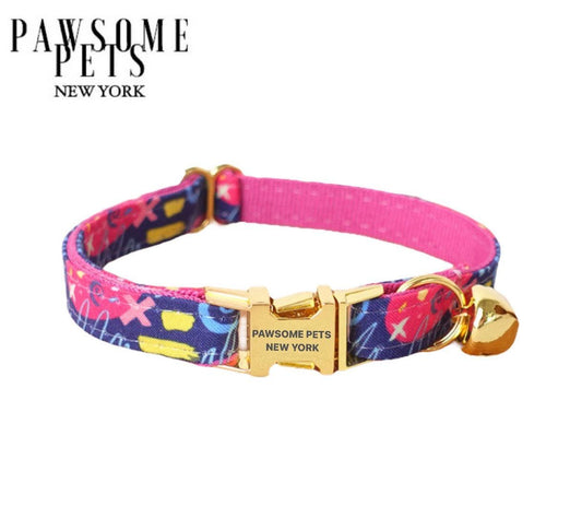 SMALL SIZE DOG & CAT COLLAR - SPANISH PINK